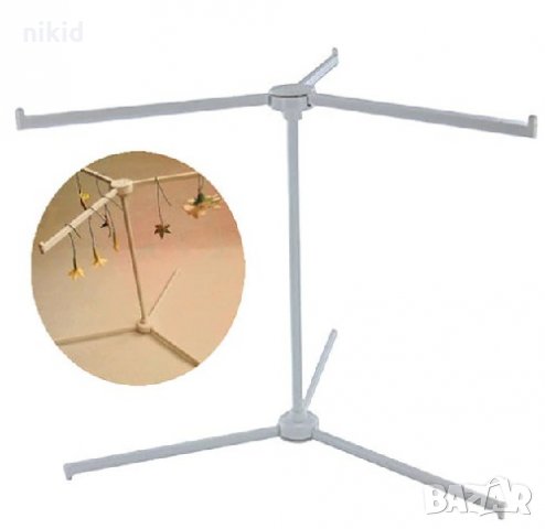 Пластмасова стойка закачалка поставка за сушене на цветя и декорация от фондан бижута 