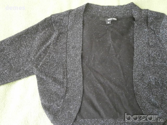  Къса жилетчица в черно с ламе T A L L Y W E I J L, нова, размер м, снимка 6 - Жилетки - 9926388