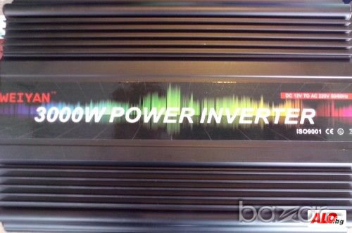 Инвертор 12V-220V,3000W, за автомобил и 24 волта за камион, снимка 2 - Аксесоари и консумативи - 13066572