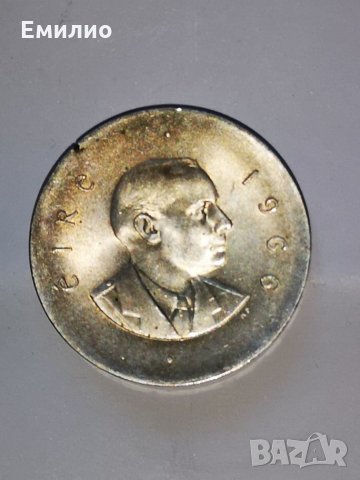 EIRE SHILLING 1966 SILVER ERROR, снимка 5 - Нумизматика и бонистика - 25403257