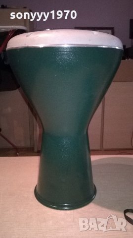 ГОЛЯМА-зелена нова метална тарамбука от сирия 40х25см, снимка 10 - Ударни инструменти - 21988600