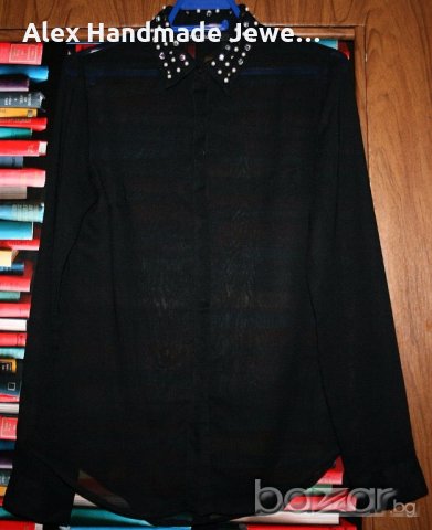 Terranova риза от шифон с перли и шипчета , снимка 2 - Ризи - 19983202