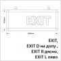 LED Табела Изход, ЛЕД Аварийно осветление EXIT, авариен осветител , снимка 10