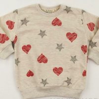 Намалена! Нова детска блуза Сърца, 2-3 г., снимка 1 - Детски Блузи и туники - 23464353