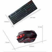 6500 Безжична геймърска клавиатура и мишка HK6500, снимка 7 - Геймърски - 23448851