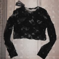Дантелена блуза  AMARINE S размер, снимка 1 - Корсети, бюстиета, топове - 21689531