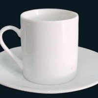 Бяла чаша за еспресо, снимка 1 - Чаши - 20562778