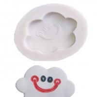 Усмихнат облак силиконов молд форма декорация украса торта фондан, снимка 1 - Форми - 23766803