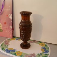 Красива ваза с дърворезба, снимка 3 - Вази - 14391731