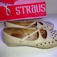 Straus by Cally – Естествена кожа обувки, 37 номер, 24мм​, снимка 2 - Дамски ежедневни обувки - 25035033
