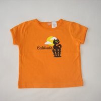 Прекрасна оранжева блузка,092 см. , снимка 4 - Бебешки блузки - 21240826