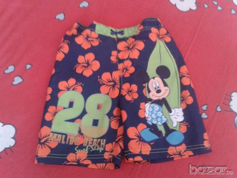 Нови Disney бермуди с Мики Маус от Англия-размер-5-6г., снимка 1