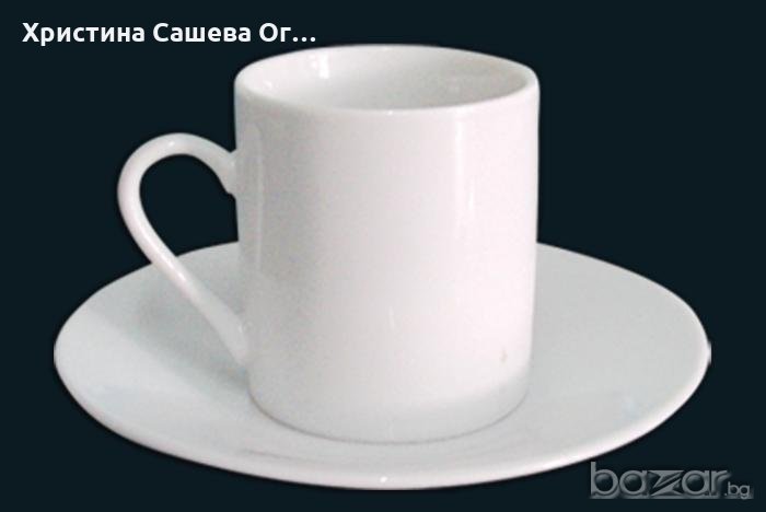 Бяла чаша за еспресо, снимка 1