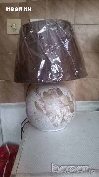 стара керамична нощна лампа, снимка 1
