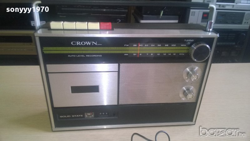 crown crc-450fm-made in japan-внос швеицария, снимка 1