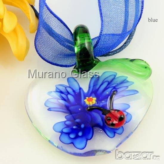 Колие Мурано стъкло релефно обемно Разпродажба, снимка 1