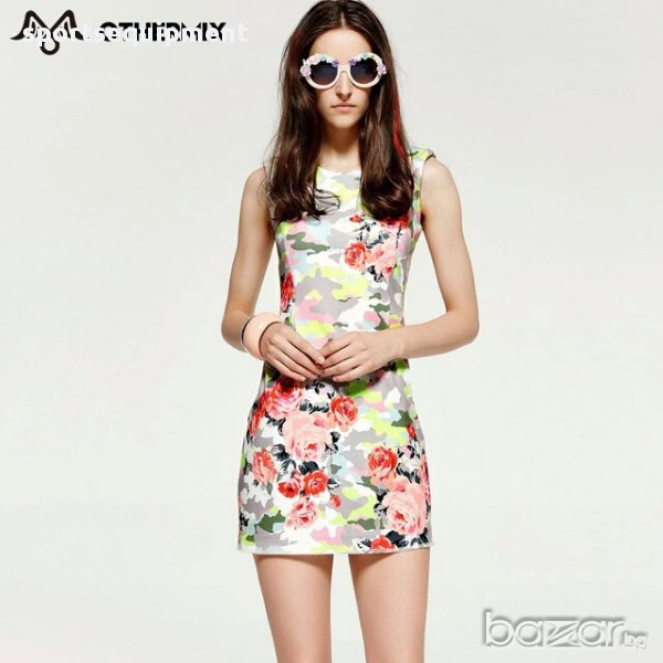 Елегантна рокля без ръкав OTHERMIX Floral, снимка 1