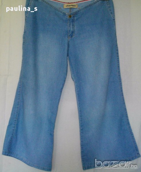 Уникални дънки "Clarion" jeans / широки крачоли , снимка 1