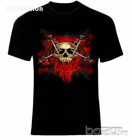  Slayer Trash Metal Skull Череп Тениска Мъжка/Дамска S до 2XL, снимка 1