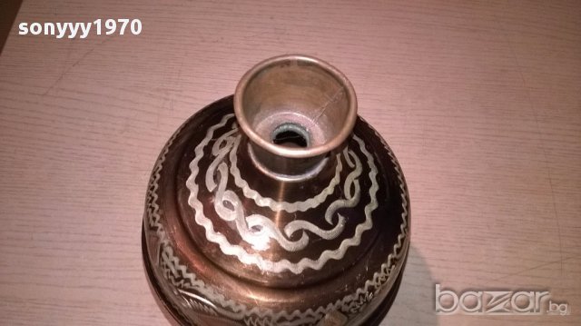 Красива ваза-25х13см-внос швеицария, снимка 8 - Антикварни и старинни предмети - 17409093