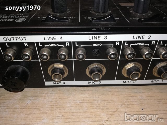 monacor mpx-6000 mixer-made in taiwan-внос швеицария, снимка 15 - Ресийвъри, усилватели, смесителни пултове - 20555304