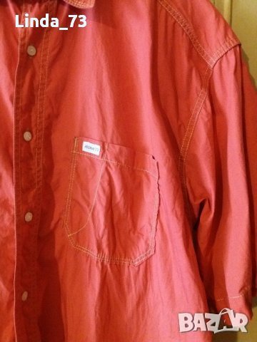 Мъж.риза-"LIVIO BONETTI"-/спортна/,цвят-червена. Закупена от Италия., снимка 4 - Ризи - 21860465