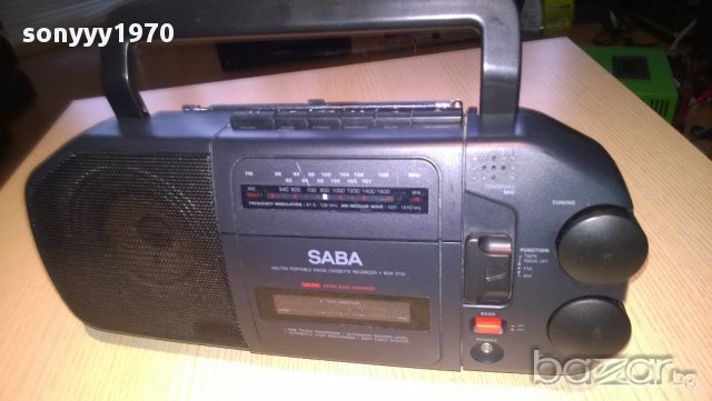 saba rcr 310 radio/cassette receiver-внос швеицария, снимка 2 - Радиокасетофони, транзистори - 8863434