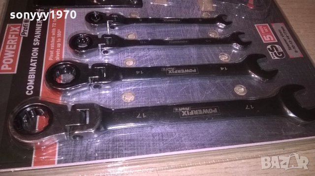 ПОРЪЧАНИ-powerfix profi-germany-немски ключове с тресчотки 5бр, снимка 11 - Ключове - 22047932