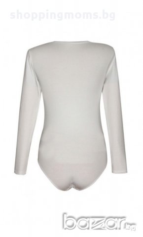 Боди за бременни модел 430 във бяло, снимка 2 - Дрехи за бременни - 9748545