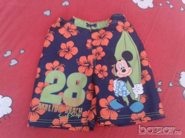Нови Disney бермуди с Мики Маус от Англия-размер-5-6г.