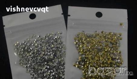 Метални капси за нокти , гел , гел лак квадрати, снимка 2 - Продукти за маникюр - 11302511