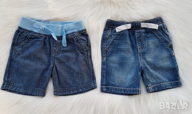 Дънкови къси панталони 12-18 месеца, снимка 3 - Панталони и долнища за бебе - 25190228