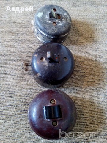 Старинен електрически ключ, снимка 2 - Антикварни и старинни предмети - 18060679