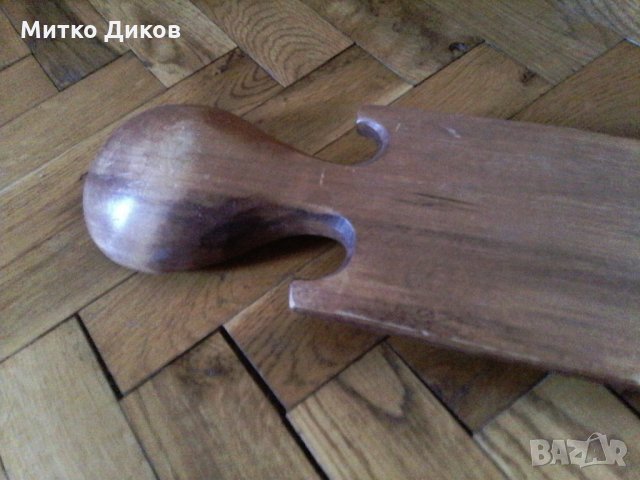 Дървена Лъжица за стена Минск 1976 г ръчна изработка дърворезбована, снимка 8 - Антикварни и старинни предмети - 23394591