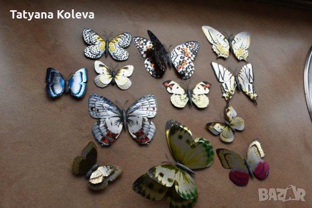 3D пеперуди за декорация с двойни крила СВЕТЕЩИ, снимка 8 - Декорация за дома - 25424987