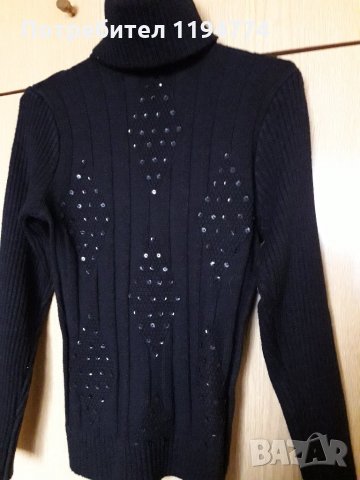 Поло с ефект дантела, снимка 3 - Блузи с дълъг ръкав и пуловери - 24355911