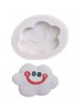 Усмихнат облак силиконов молд форма декорация украса торта фондан, снимка 1 - Форми - 23766803