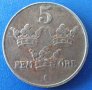Монета Швеция 5 Йоре 1943 г., снимка 1