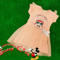 НОВА рокля с тюл, снимка 1 - Детски рокли и поли - 25009938