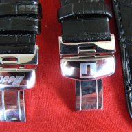 Кожени черни каишки Tissot 20мм., снимка 2 - Каишки за часовници - 17558246