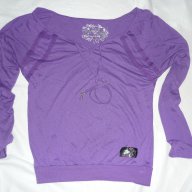 Л Интересна блуза - с паднали рамене, снимка 3 - Блузи с дълъг ръкав и пуловери - 15727603