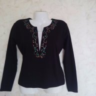 Petite,прекрасна блуза с камъни, размер М , снимка 1 - Блузи с дълъг ръкав и пуловери - 18363088