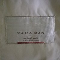 ZARA Man чисто НОВО оригинално яке S Зара уникално тънко бежово яке, снимка 4 - Якета - 19698971