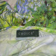 Шарена дамска тениска Choice - 100% вискоза, снимка 5 - Тениски - 12958300