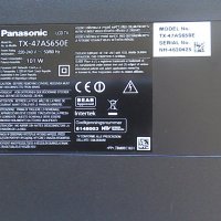   Panasonic TX 47AS650E, снимка 2 - Части и Платки - 24573046