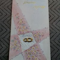 Стара сватбена картичка, снимка 1 - Други ценни предмети - 24076598