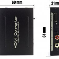 HDMI audio extractor сплитер SPDIF + стерео аудио, снимка 3 - Други - 17989886