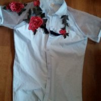 страхотна риза с рози, снимка 1 - Ризи - 20754885