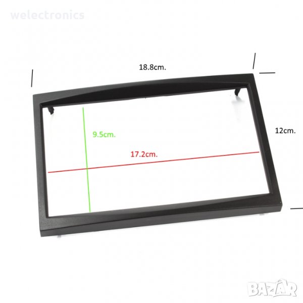 Рамка за автомобилно радио CITROEN FIAT PEUGEOT 2DIN след 2001-, снимка 1