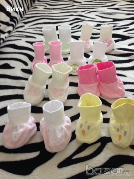 бебешки пантофки 0-3 месеца, снимка 1